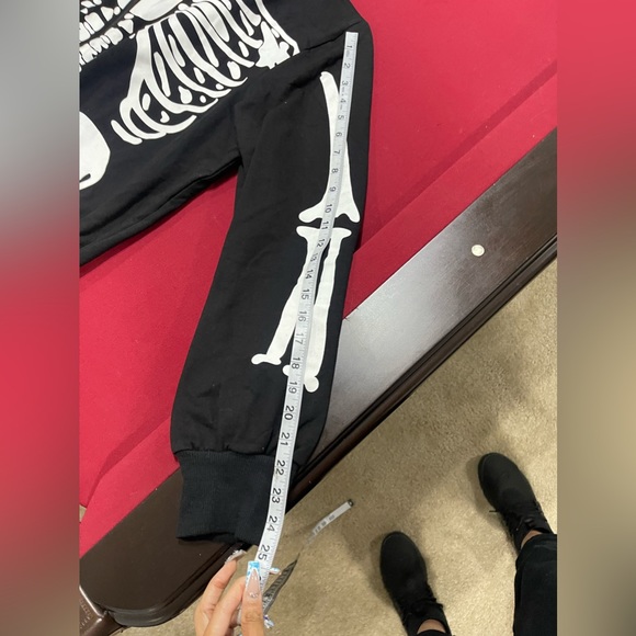 New! Unworn! Charades Men's Skeleton Hoodie (Costume, Biker, Etc) Size: XL - Picture 10 of 17